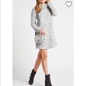 Bcbgeneration long sleeve sweater dress black and white size XS